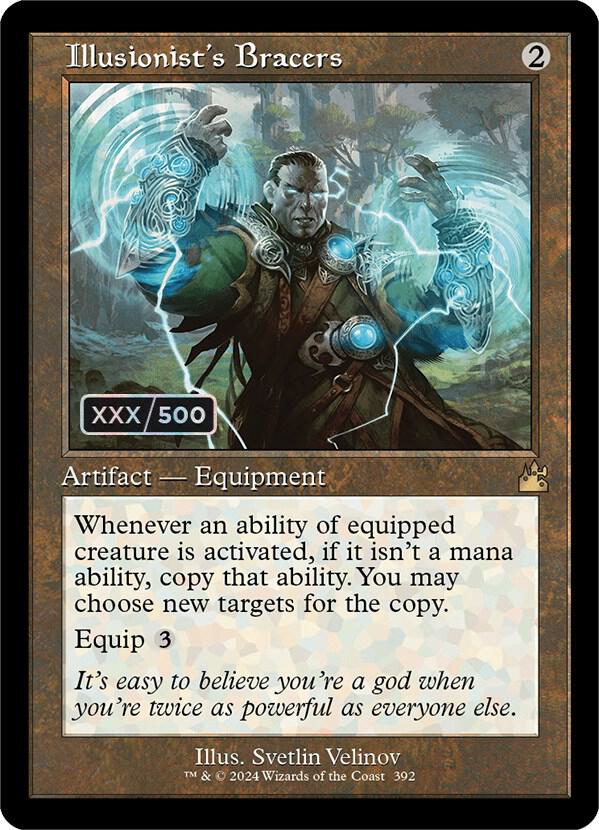 Illusionist's Bracers (Retro Frame) (Serial Numbered) (392) [Ravnica Remastered]
