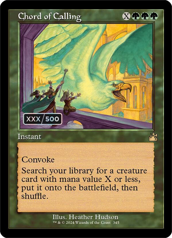 Chord of Calling (Retro Frame) (Serial Numbered) (345) [Ravnica Remastered]