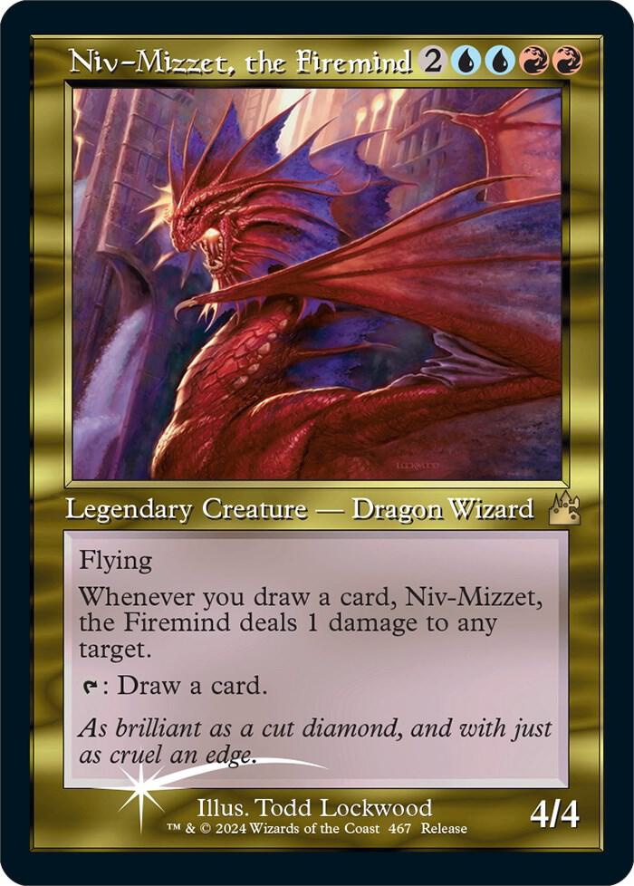 Niv-Mizzet, the Firemind (Retro Frame) (467) [Launch Party & Release Event Promos]