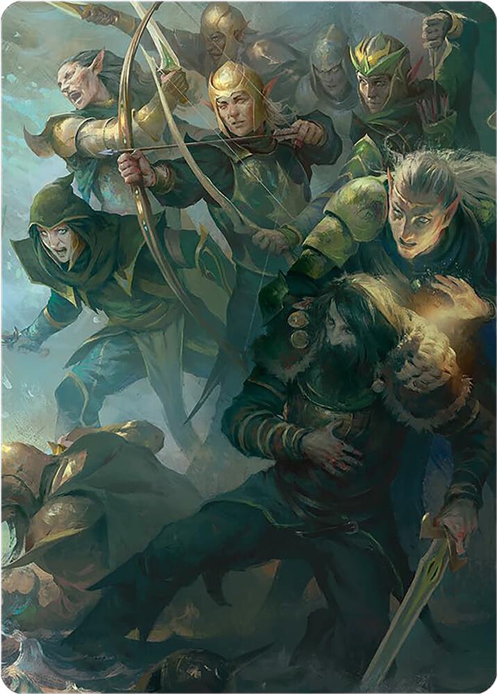 Galadhrim Brigade Art Card (12) [Universes Beyond: The Lord of the Rings: Tales of Middle-earth Art Series]
