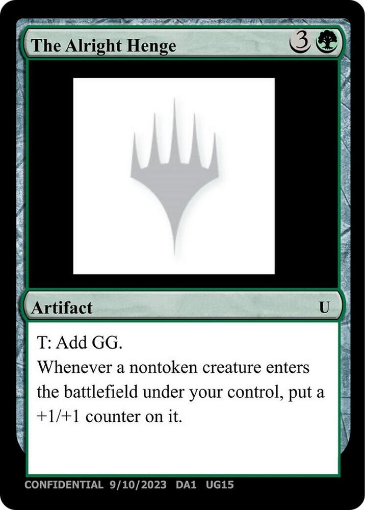 The Alright Henge [Un-Known Event Playtest Cards]