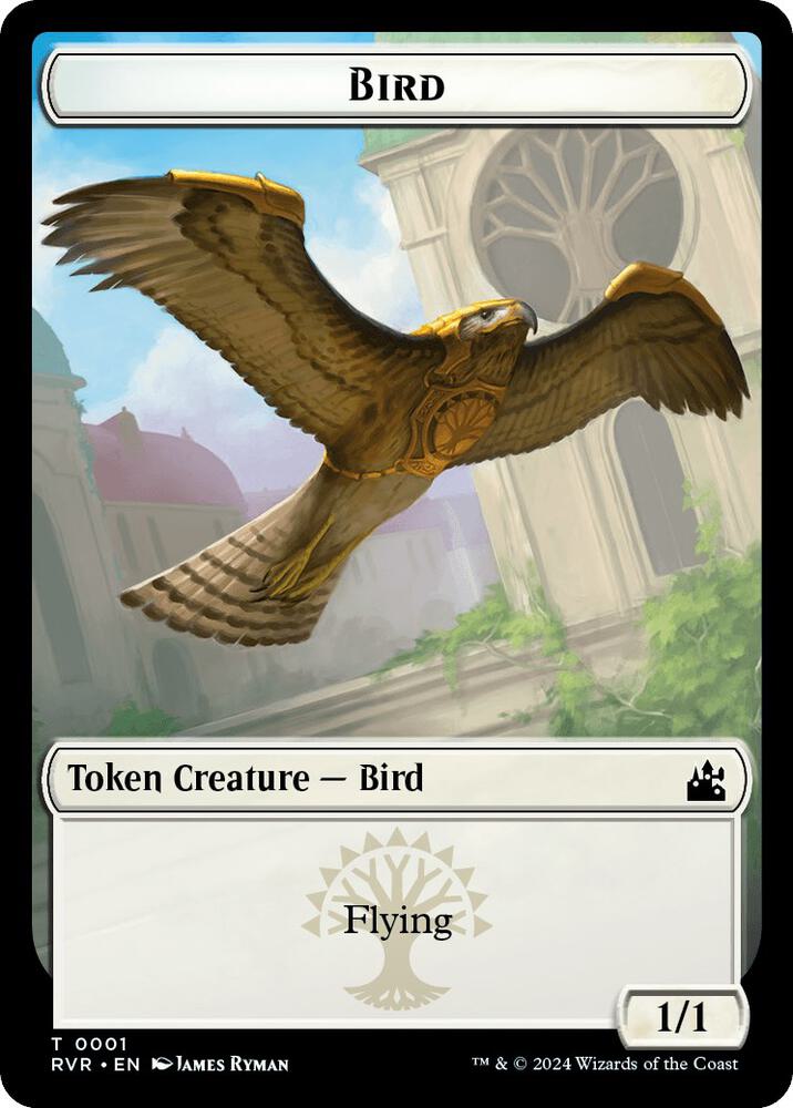 Bird // Soldier Double-Sided Token (1 // 16) [Ravnica Remastered]