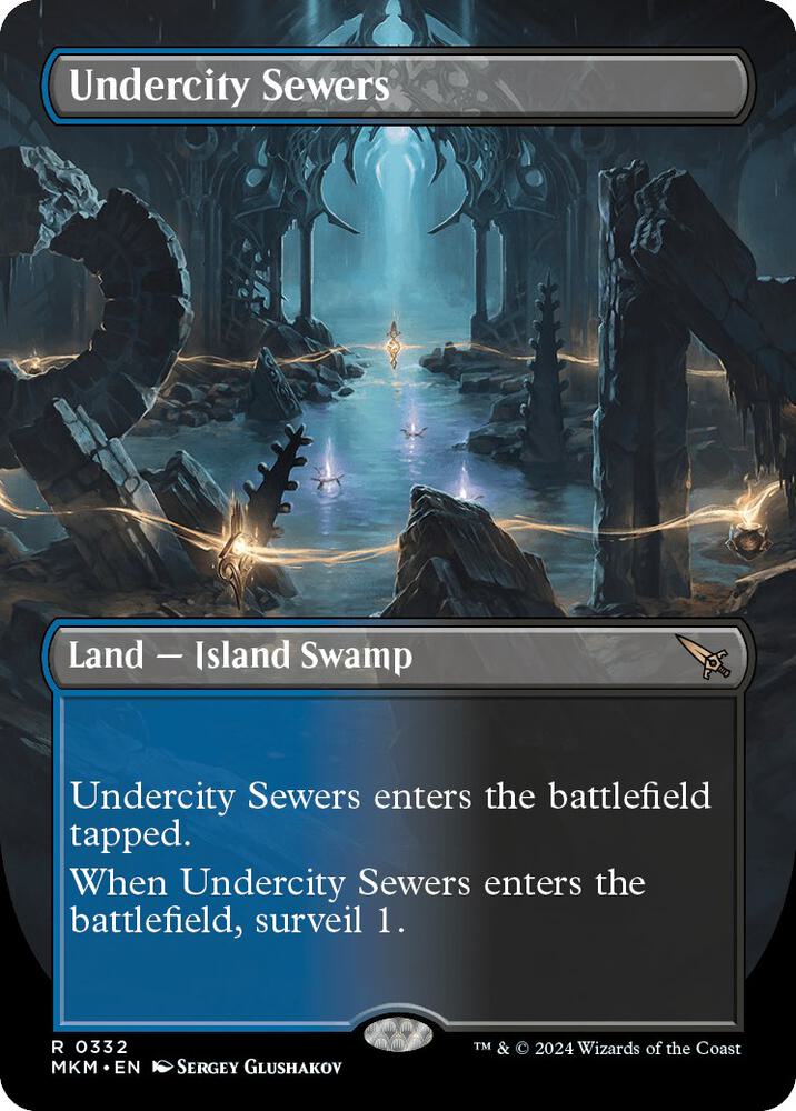 Undercity Sewers (Borderless) (332) [Murders at Karlov Manor] [Borderless]