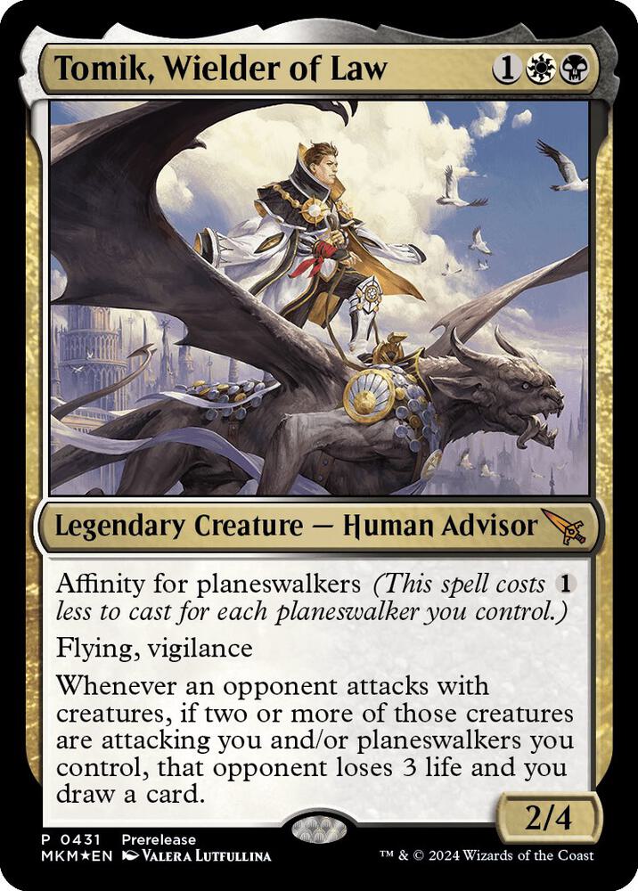 Tomik, Wielder of Law (431) [Prerelease Cards]