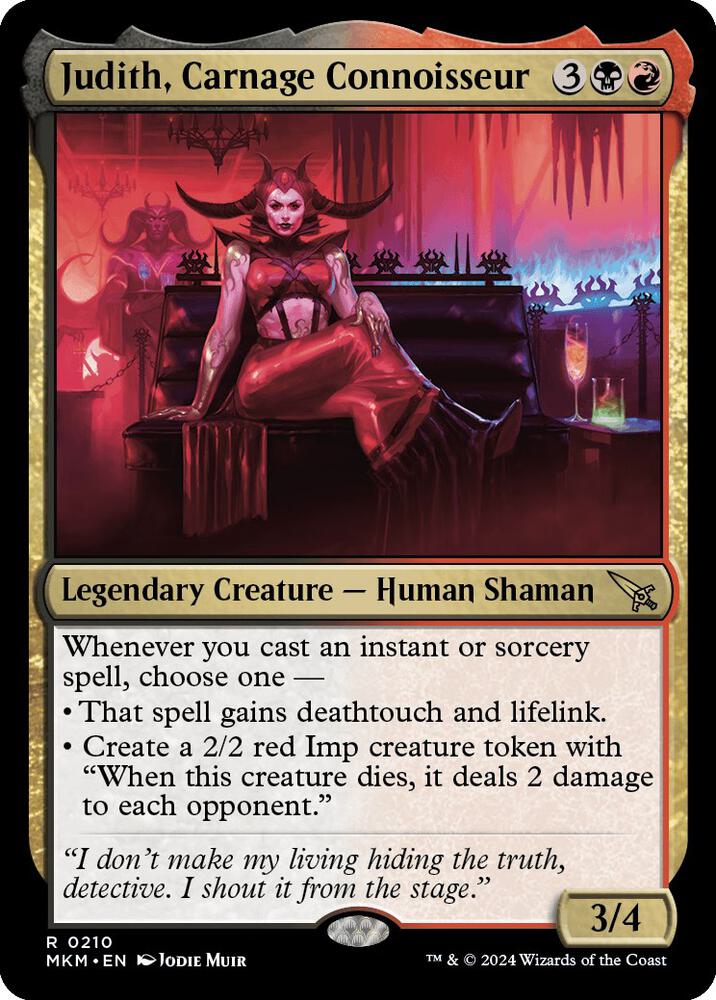 Judith, Carnage Connoisseur (210) [Murders at Karlov Manor]