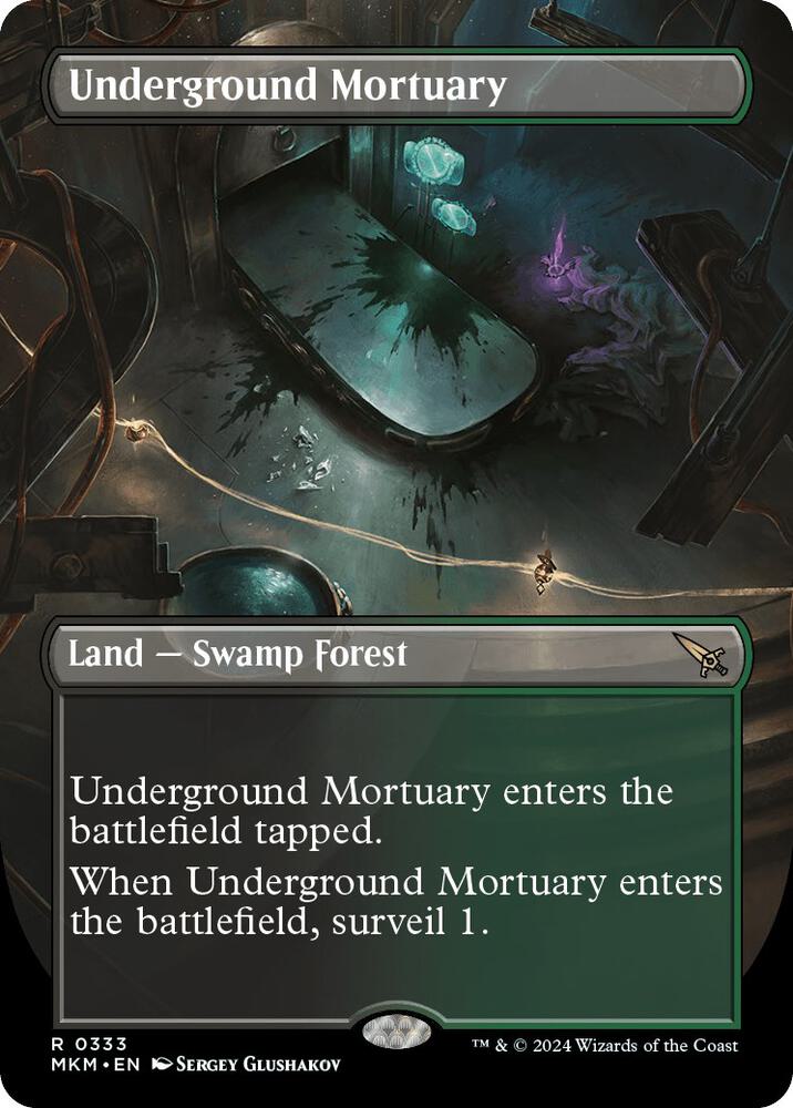 Underground Mortuary (Borderless) (333) [Murders at Karlov Manor] [Borderless]