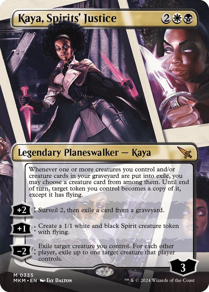 Kaya, Spirits' Justice (Borderless) (335) [Murders at Karlov Manor] [Borderless]