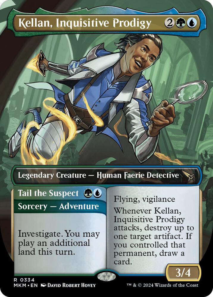Kellan, Inquisitive Prodigy (Borderless) (334) [Murders at Karlov Manor] [Borderless]