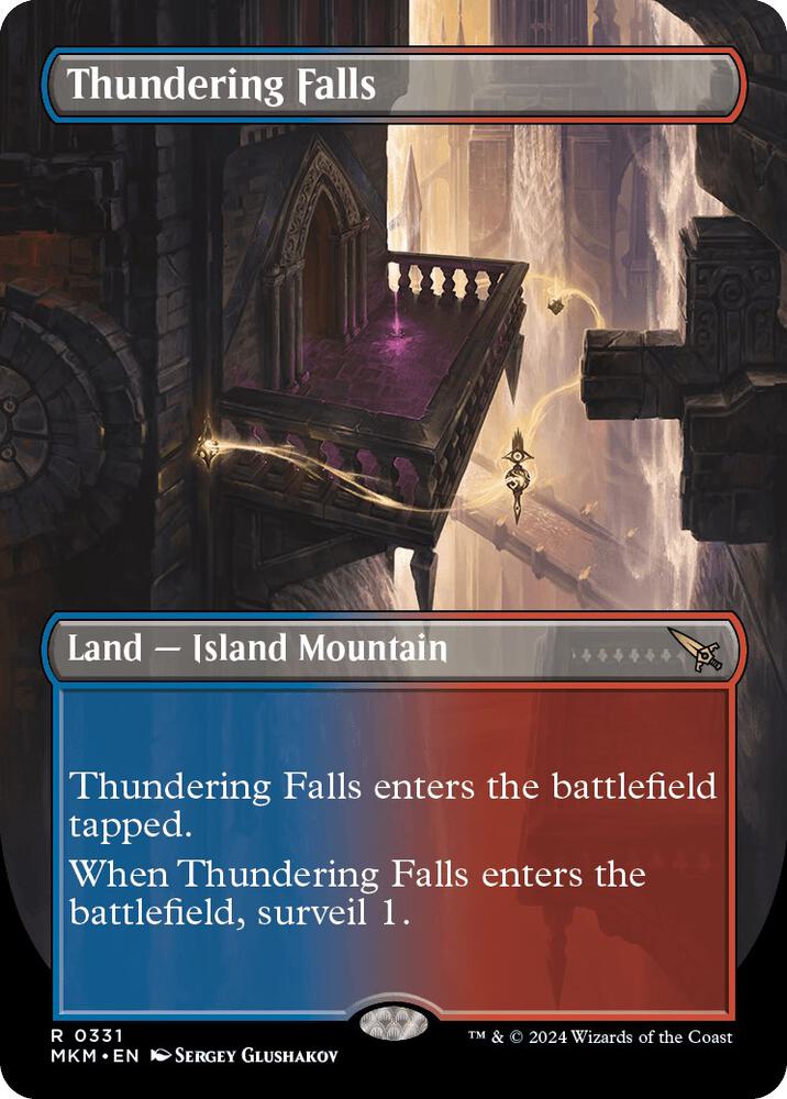 Thundering Falls (Borderless) (331) [Murders at Karlov Manor] [Borderless]
