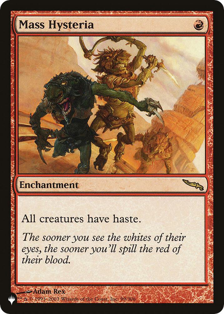 Mass Hysteria (99/306) [The List]