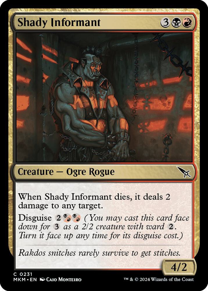 Shady Informant (231) [Murders at Karlov Manor]