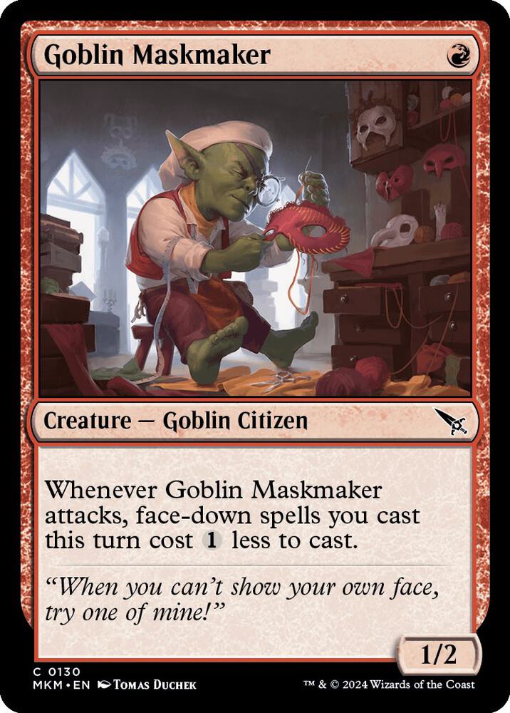 Goblin Maskmaker (130) [Murders at Karlov Manor]