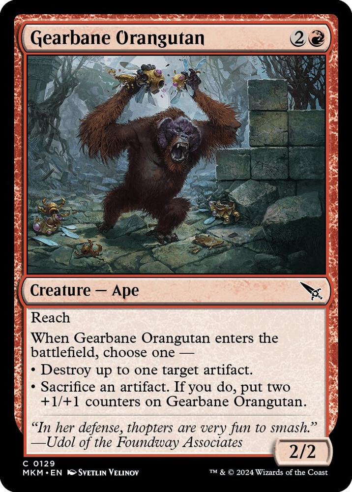 Gearbane Orangutan (129) [Murders at Karlov Manor]