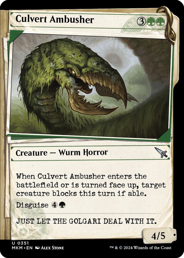 Culvert Ambusher (Showcase) (351) [Murders at Karlov Manor] [Showcase]