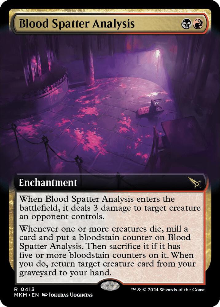 Blood Spatter Analysis (Extended Art) (413) [Murders at Karlov Manor] [Extended Art]