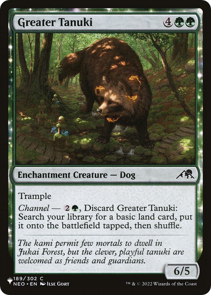 Greater Tanuki (189/302) [The List]