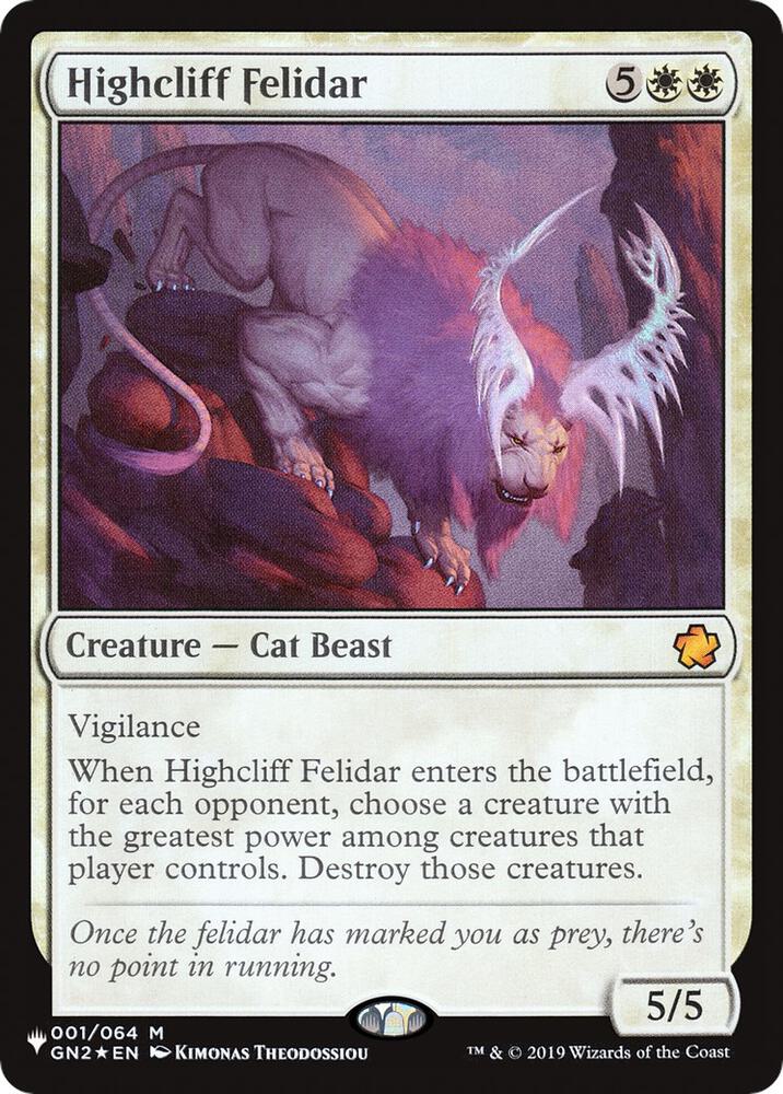 Highcliff Felidar (001/064) [The List]
