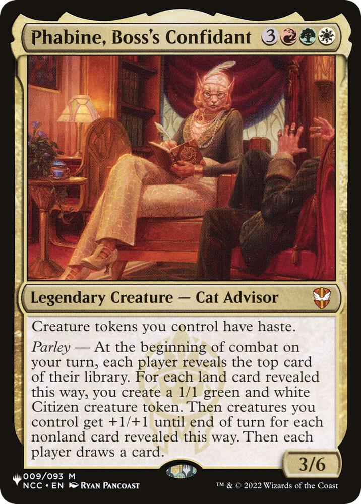 Phabine, Boss's Confidant (009/093) [The List]
