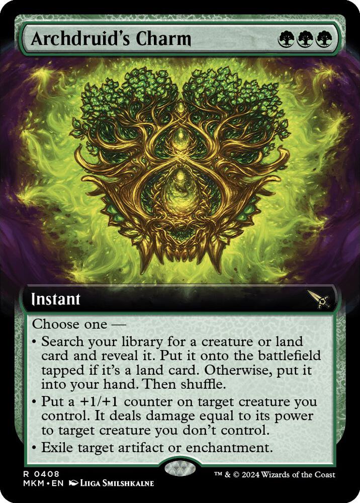 Archdruid's Charm (Extended Art) (408) [Murders at Karlov Manor] [Extended Art]