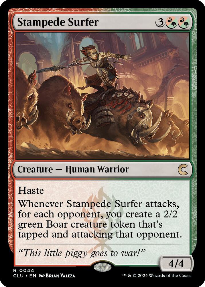Stampede Surfer (44) [Ravnica: Clue Edition]