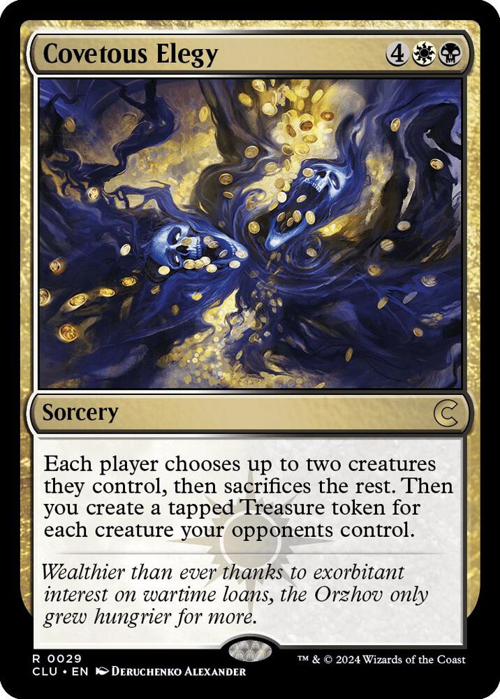 Covetous Elegy (29) [Ravnica: Clue Edition]