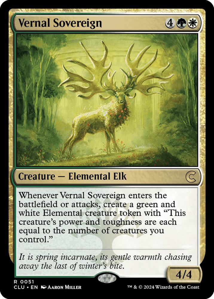 Vernal Sovereign (51) [Ravnica: Clue Edition]