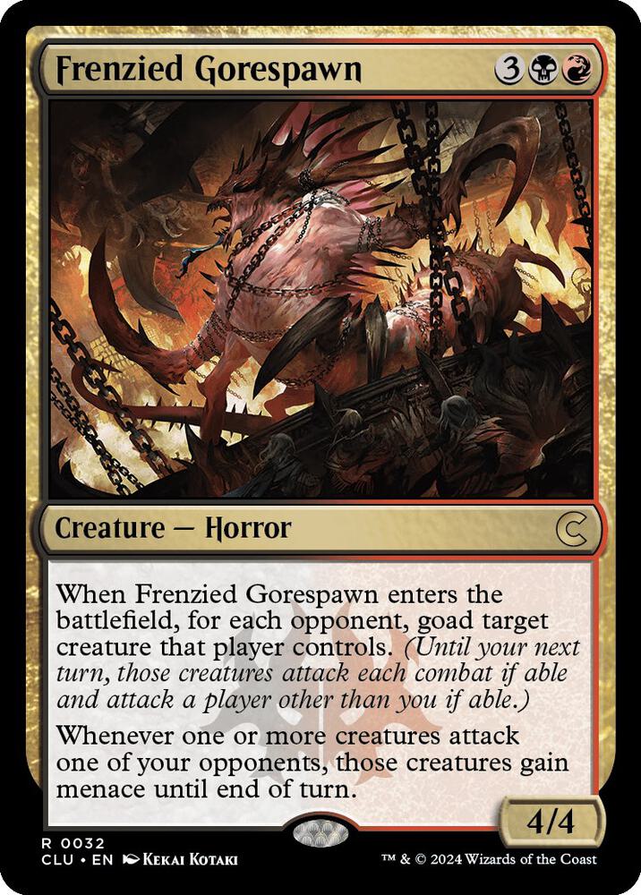 Frenzied Gorespawn (32) [Ravnica: Clue Edition]