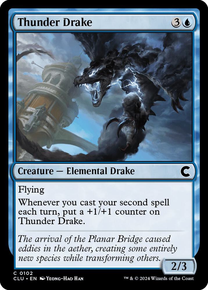 Thunder Drake (102) [Ravnica: Clue Edition]
