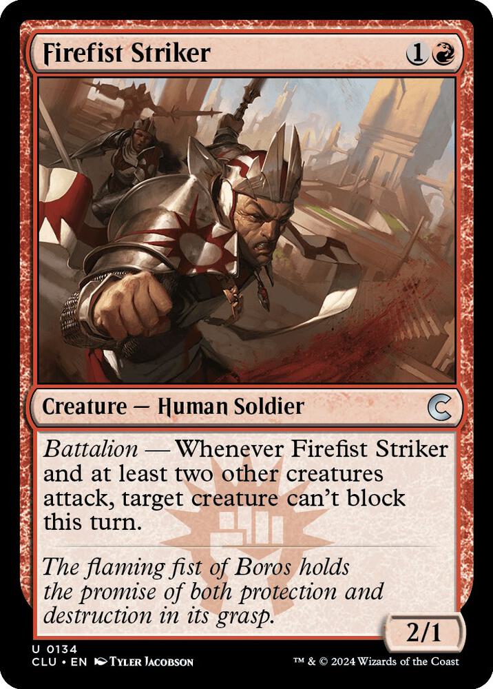 Firefist Striker (134) [Ravnica: Clue Edition]