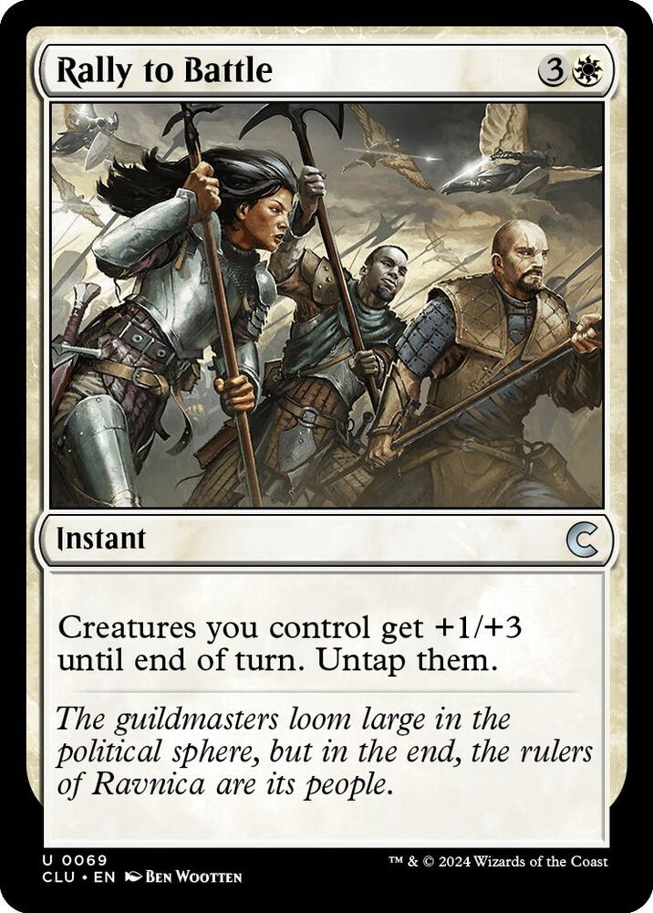 Rally to Battle (69) [Ravnica: Clue Edition]