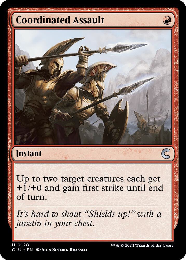 Coordinated Assault (128) [Ravnica: Clue Edition]