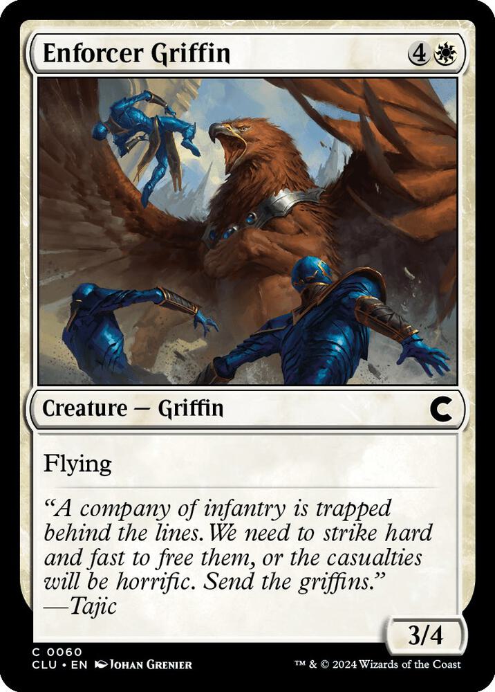 Enforcer Griffin (60) [Ravnica: Clue Edition]