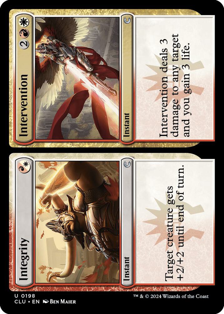 Integrity // Intervention (198) [Ravnica: Clue Edition]