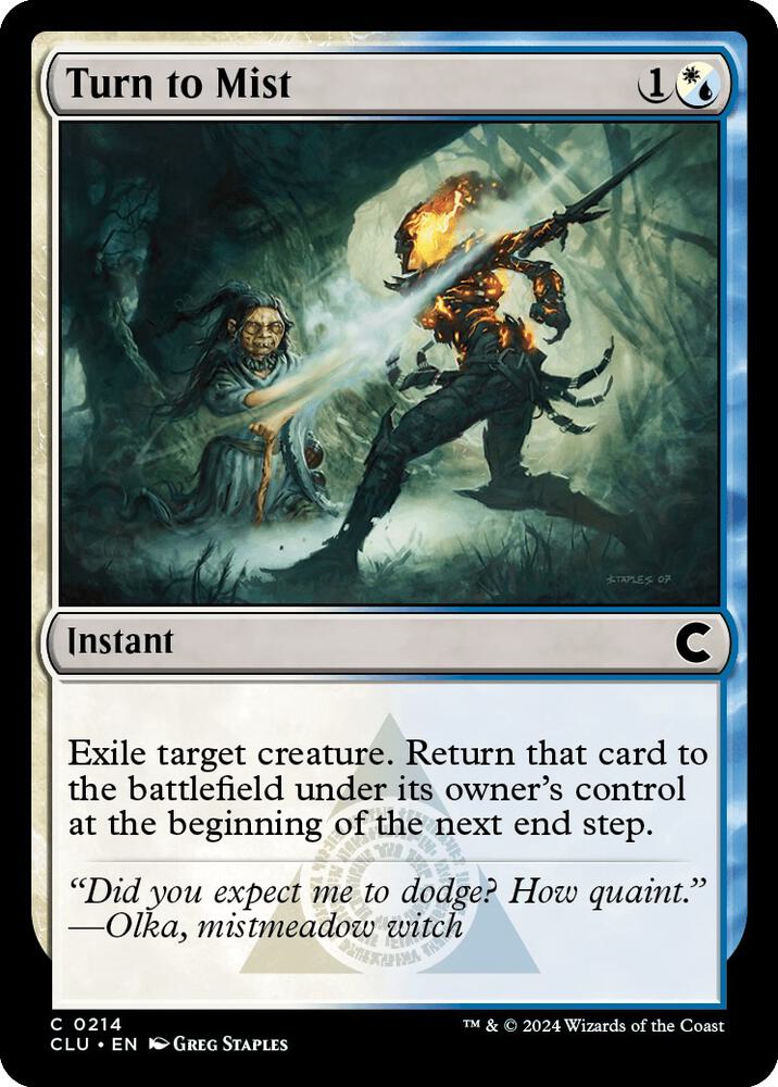 Turn to Mist (214) [Ravnica: Clue Edition]