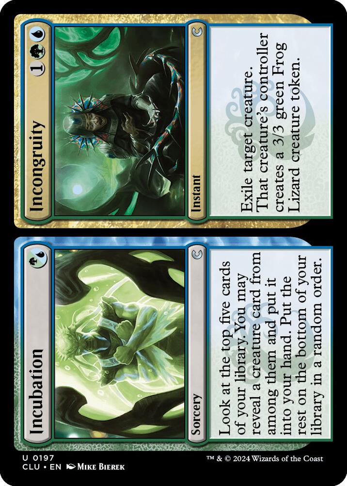 Incubation // Incongruity (197) [Ravnica: Clue Edition]