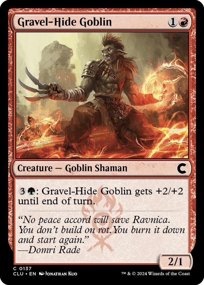 Gravel-Hide Goblin (137) [Ravnica: Clue Edition]