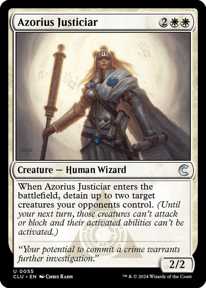 Azorius Justiciar (55) [Ravnica: Clue Edition]