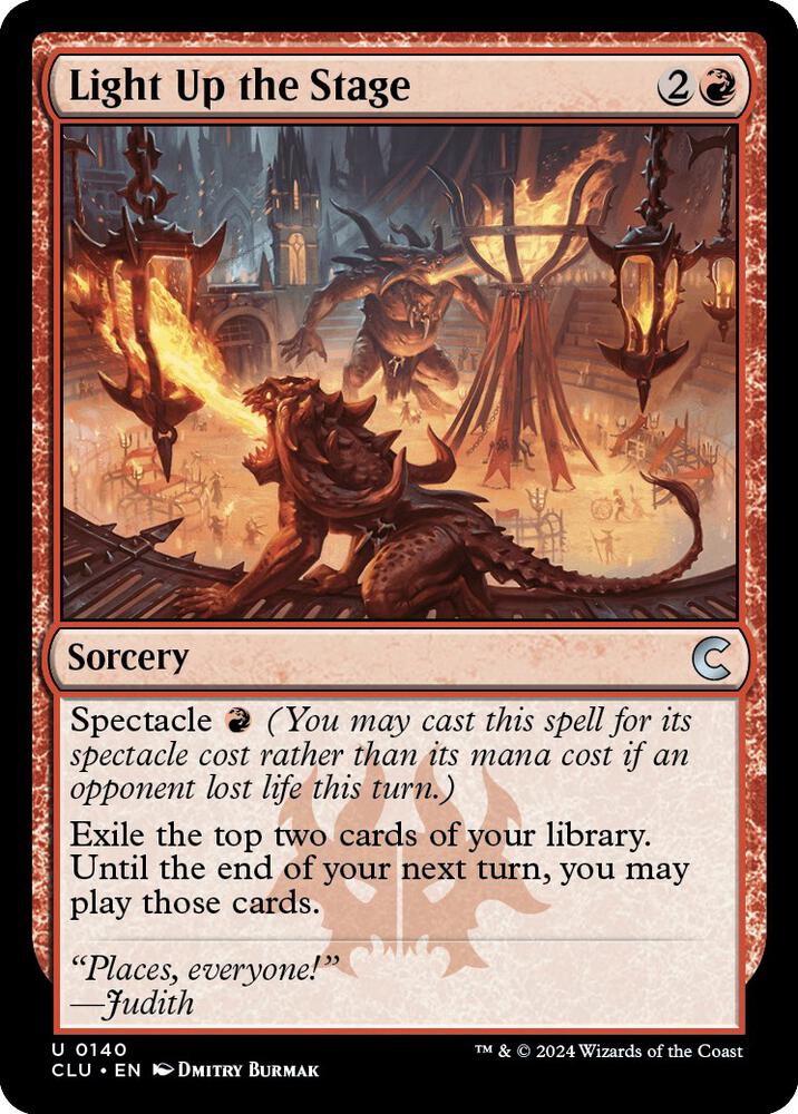 Light Up the Stage (140) [Ravnica: Clue Edition]