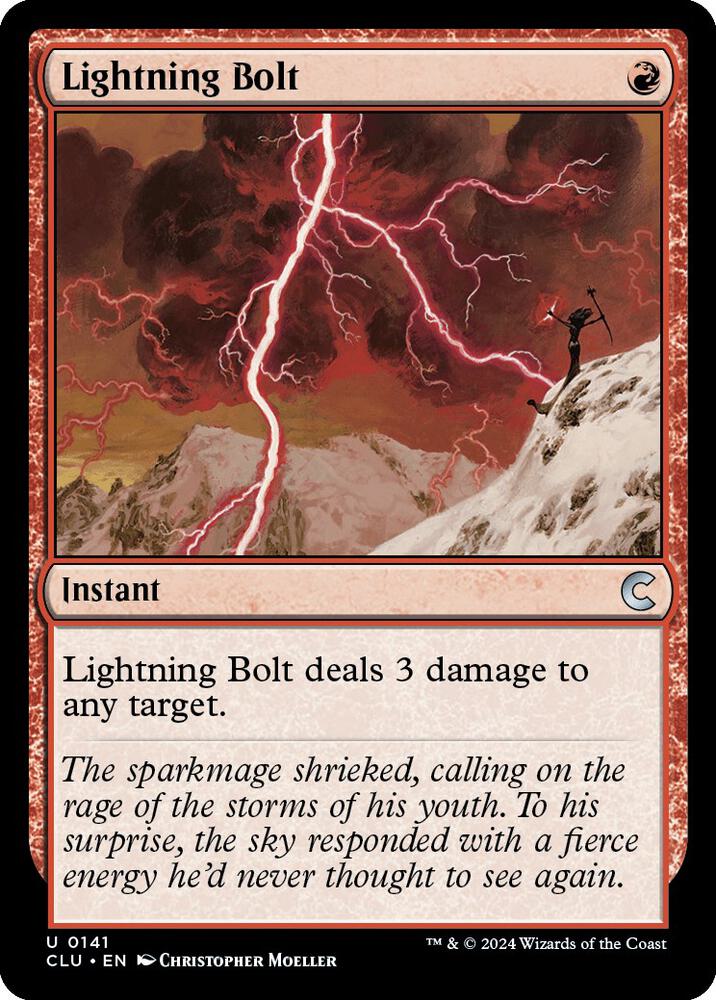 Lightning Bolt (141) [Ravnica: Clue Edition]