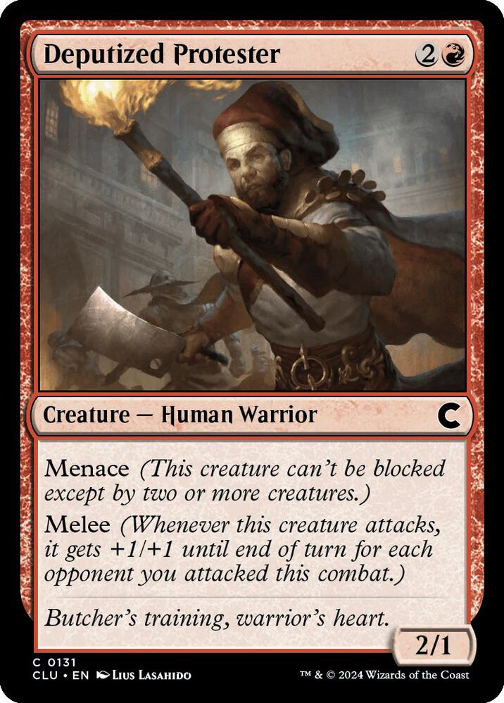 Deputized Protester (131) [Ravnica: Clue Edition]