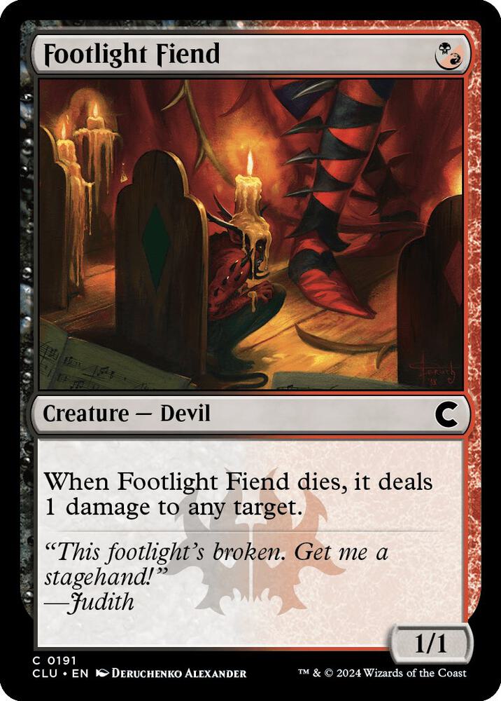 Footlight Fiend (191) [Ravnica: Clue Edition]