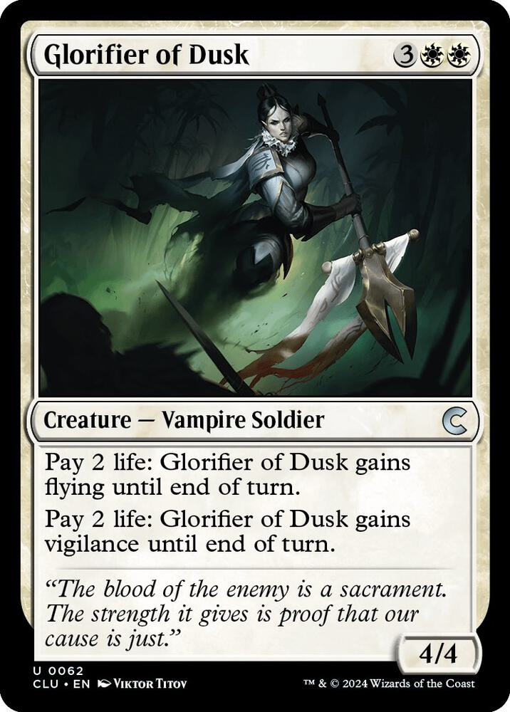 Glorifier of Dusk (62) [Ravnica: Clue Edition]