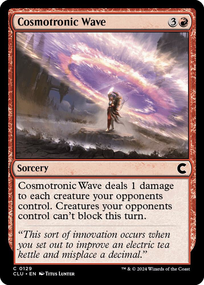 Cosmotronic Wave (129) [Ravnica: Clue Edition]