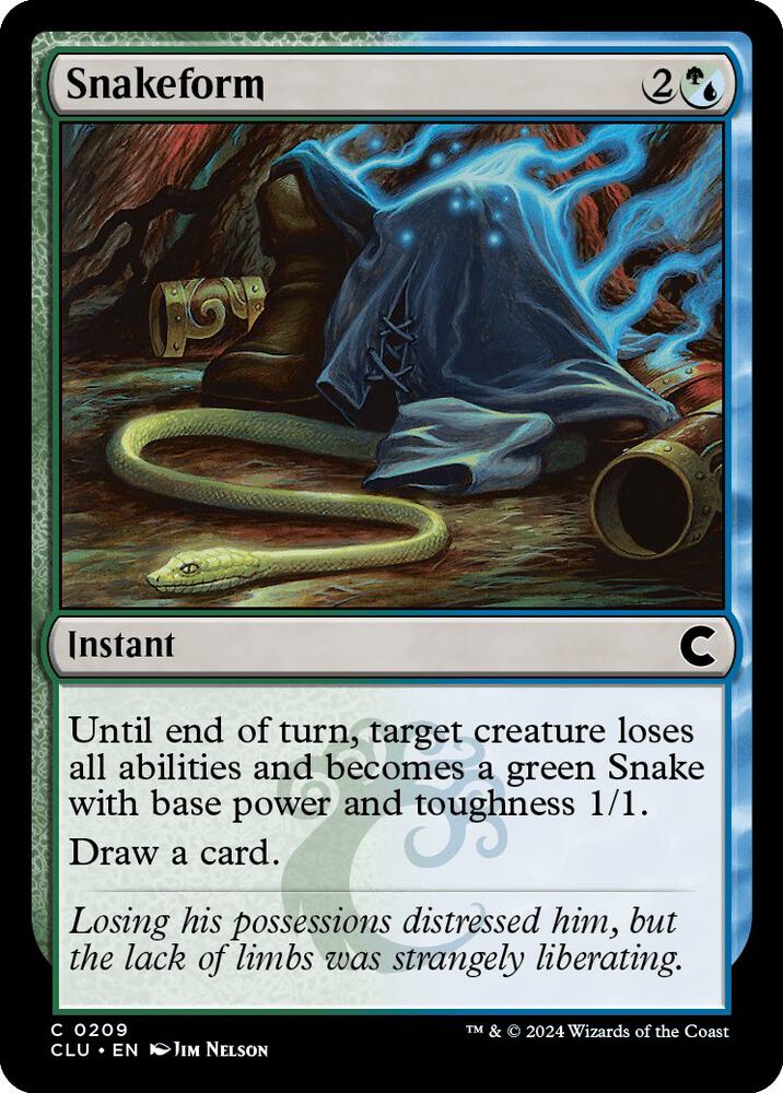 Snakeform (209) [Ravnica: Clue Edition]