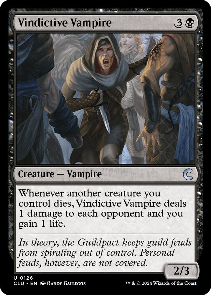 Vindictive Vampire (126) [Ravnica: Clue Edition]