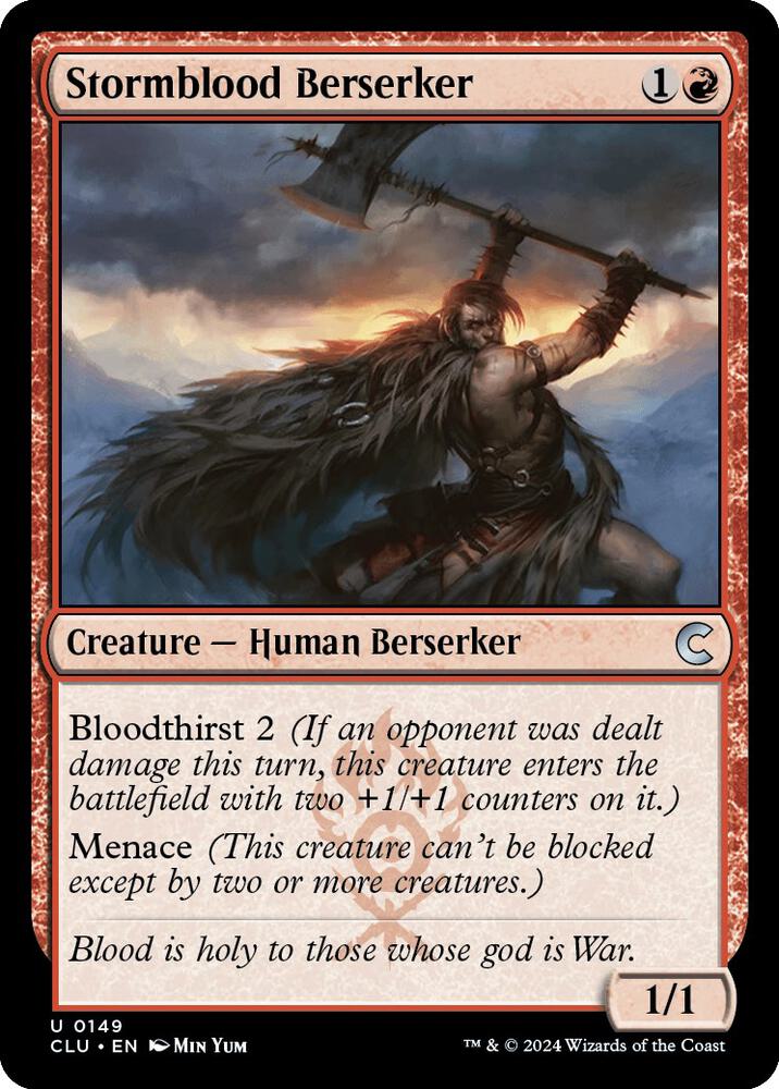 Stormblood Berserker (149) [Ravnica: Clue Edition]