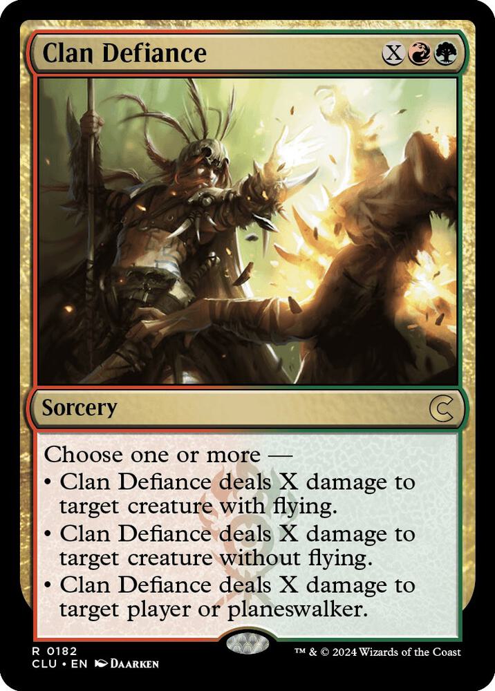 Clan Defiance (182) [Ravnica: Clue Edition]