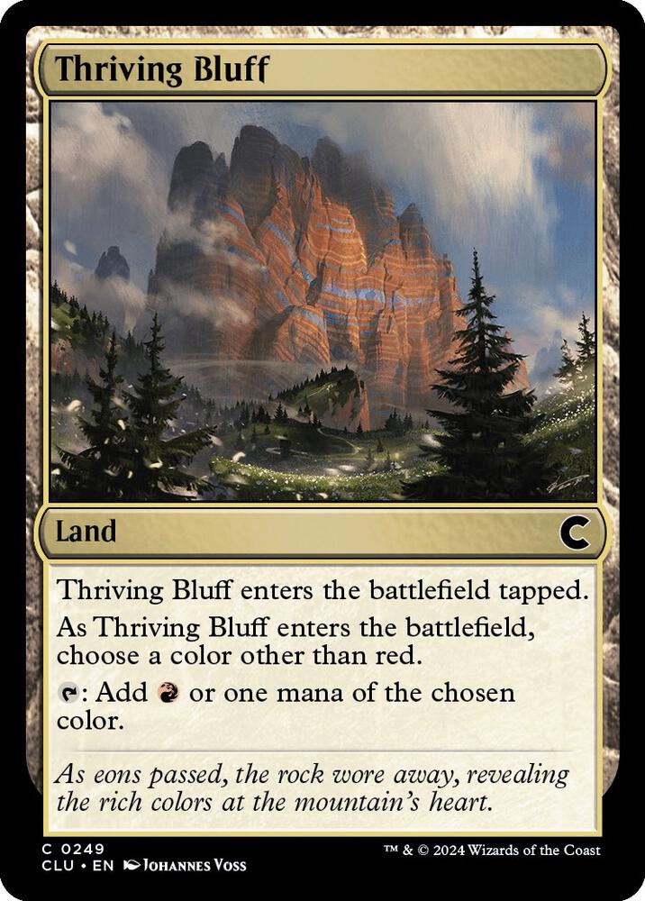 Thriving Bluff (249) [Ravnica: Clue Edition]