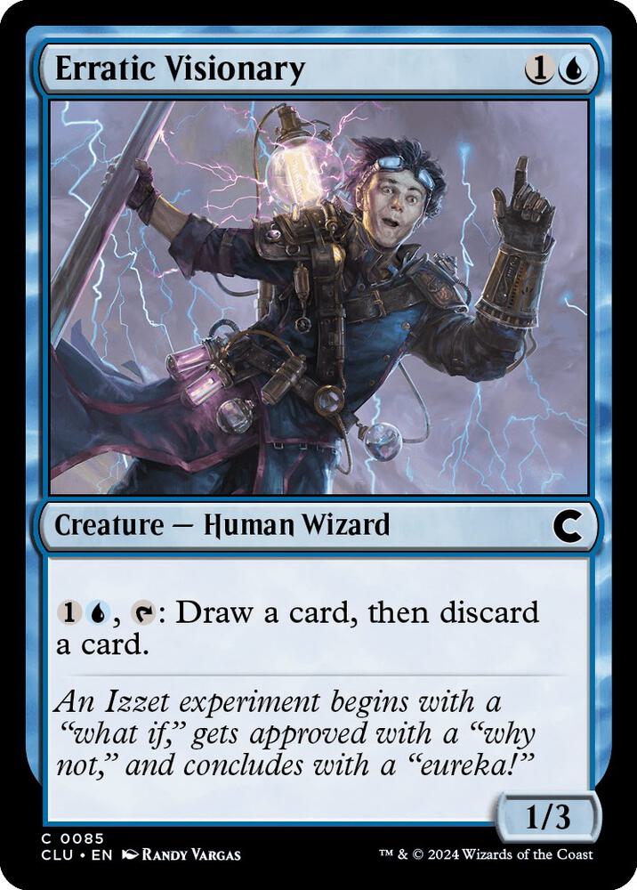 Erratic Visionary (85) [Ravnica: Clue Edition]