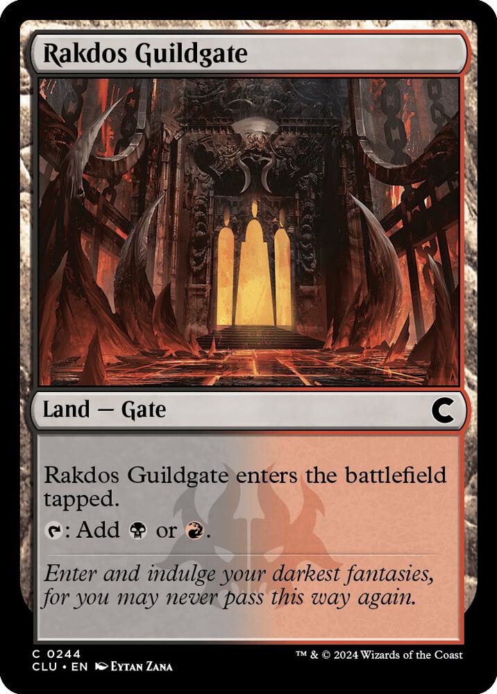 Rakdos Guildgate (244) [Ravnica: Clue Edition]